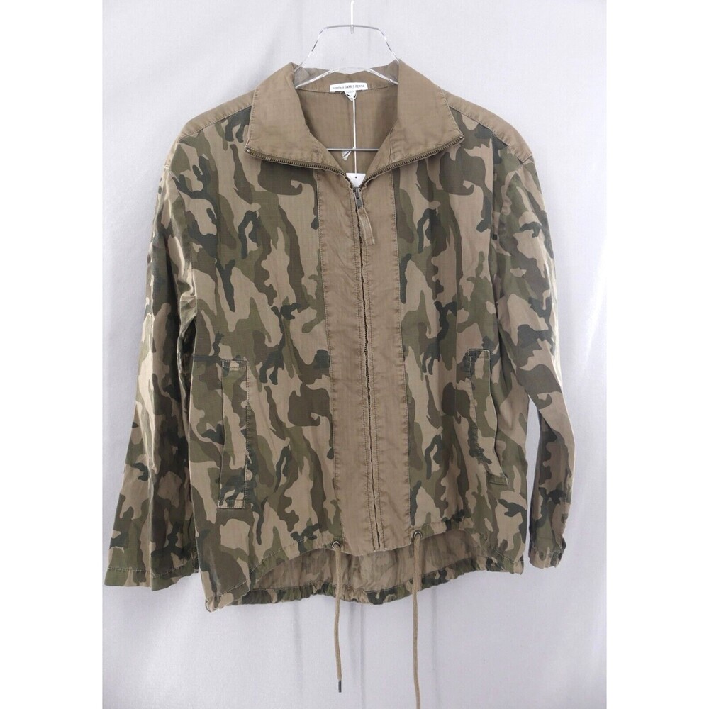James Perse Womens sz 1 Jacket Small Mixed Media Utility Camo Unisex NWT - Picture 2 of 7